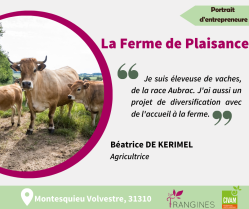 Béatrice DE KERMEL - Ferme Plaisance