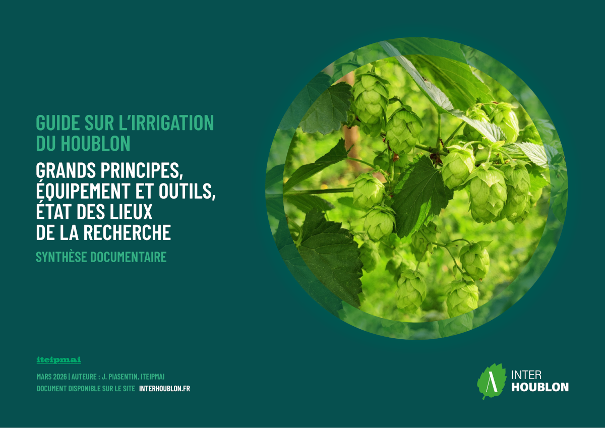 
Lien vers: https://www.civam31.fr/?Doc/download&file=Guide_sur_lirrigation_du_Houblon_Synthese_bibliographique_ITEIPMAI.pdf